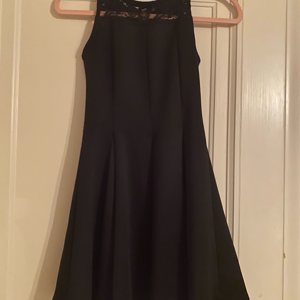 Black dress with lace